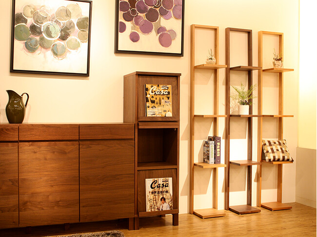 天然木オープンラック 