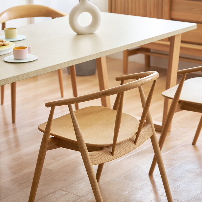 アクルテック ダイニングテーブル（横幅160 x 奥行85 cm） 