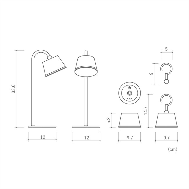 Magnecco マグネッコ ポータブルランプ（ホワイト） 