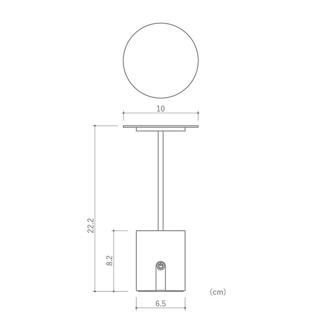 Cockterior カクテリア ポータブルランプ（ブラック） 