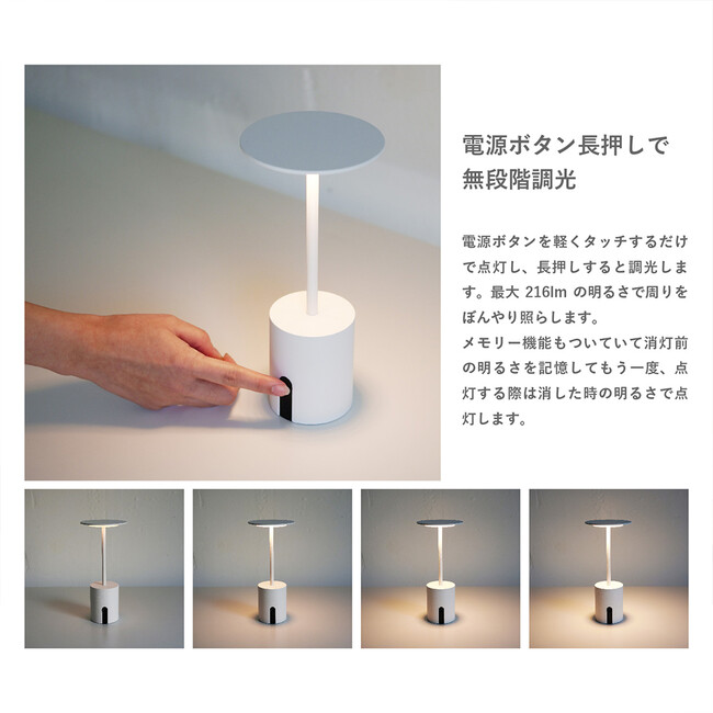 Cockterior カクテリア ポータブルランプ（ブラック） 