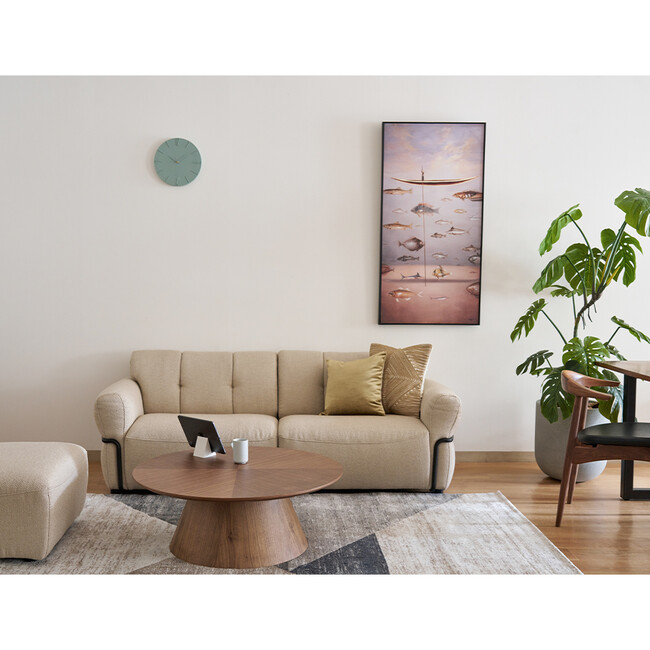 アルゴスⅡ リビングテーブル 90（Black） ウォールナット