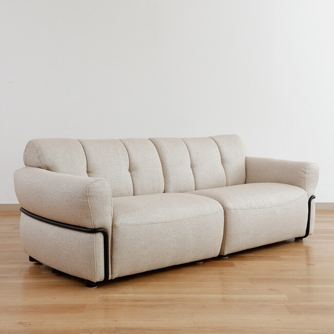 Elmina（エルミナ）3Pソファ（BE） 