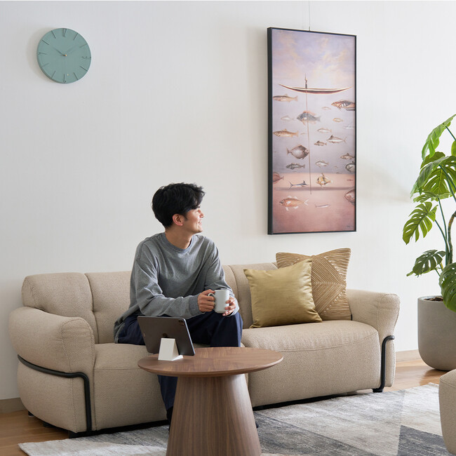 Elmina（エルミナ）3Pソファ（BE） 