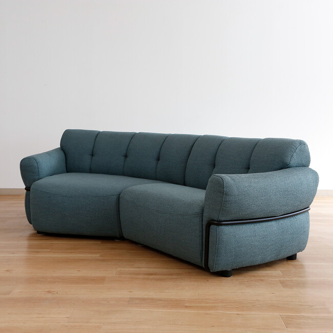 Elmina（エルミナ）シェーズソファ（GN） 