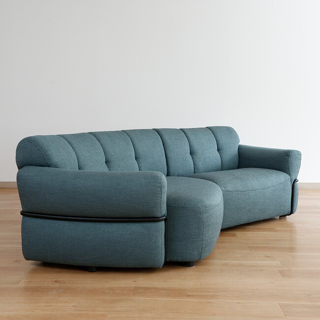 Elmina（エルミナ）シェーズソファ（GN） 