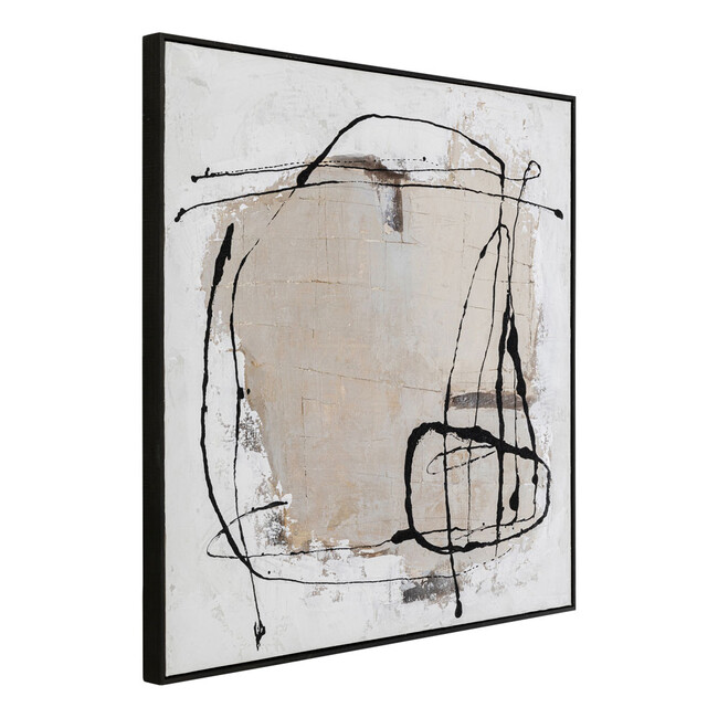 ダストグレー100×100 cm フレームピクチャー 