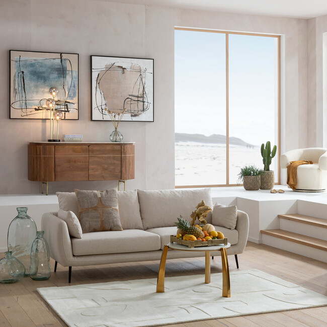 ダストグレー100×100 cm フレームピクチャー 