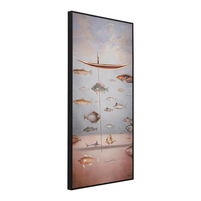 クラウド フィッシャーマン ボート 60x120cm フレームピクチャー 