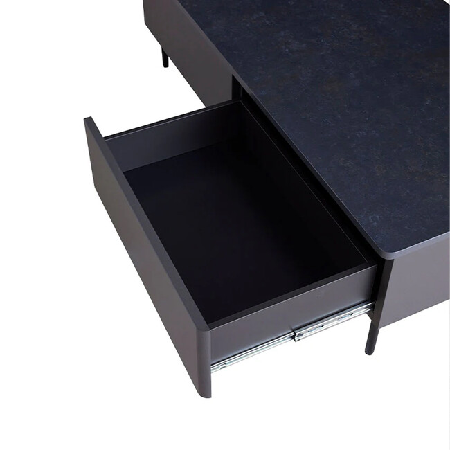 モダンな大人のリビングテーブル 120（ダークグレー） 