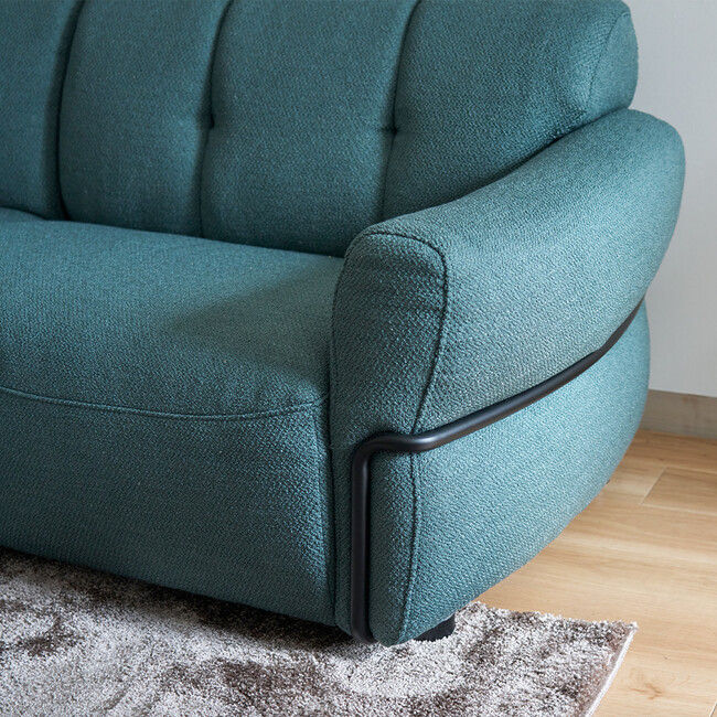 Elmina（エルミナ）シェーズソファ（GN） 