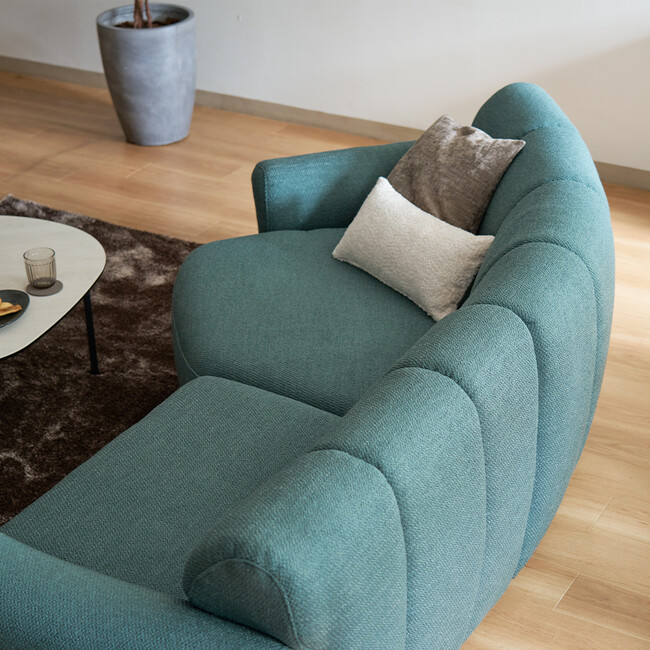 Elmina（エルミナ）シェーズソファ（GN） 