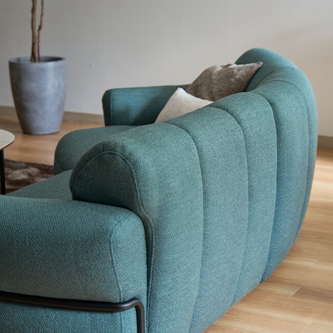 Elmina（エルミナ）シェーズソファ（GN） 