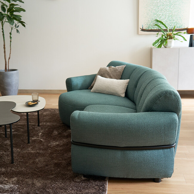 Elmina（エルミナ）シェーズソファ（GN） 