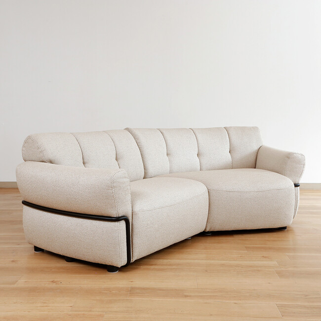 Elmina（エルミナ）シェーズソファ（BE） 