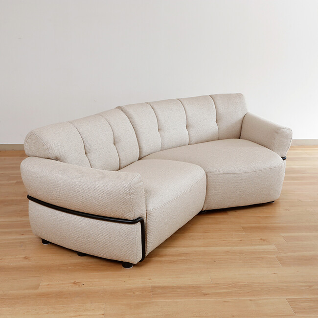 Elmina（エルミナ）シェーズソファ（BE） 