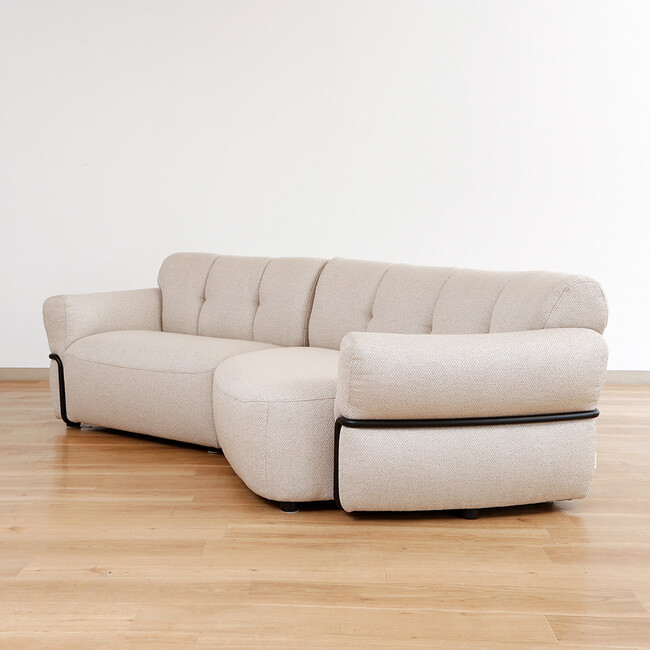 Elmina（エルミナ）シェーズソファ（BE） 