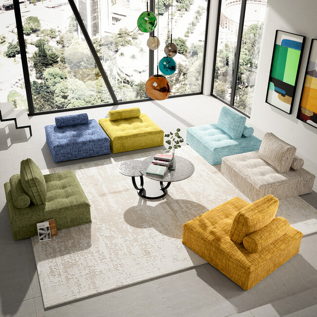 ポルトフィーノ エレメンツ ソファ オレンジ 