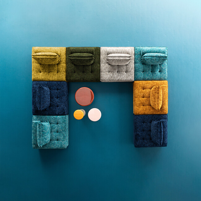 ポルトフィーノ エレメンツ ソファ オレンジ 