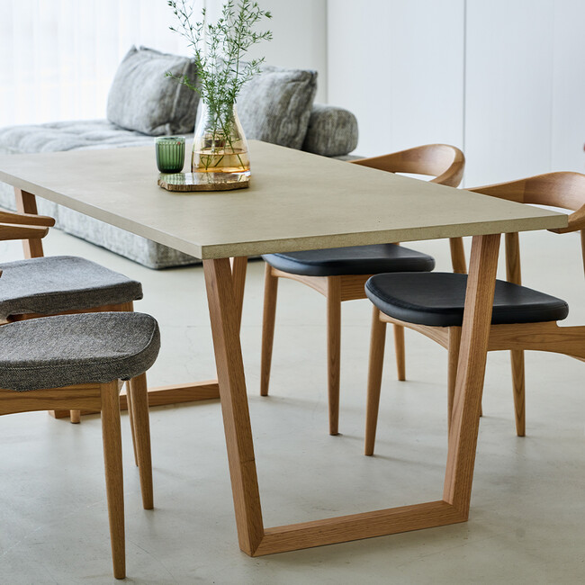 アクルテック ダイニングテーブル（横幅160 x 奥行85 cm） 