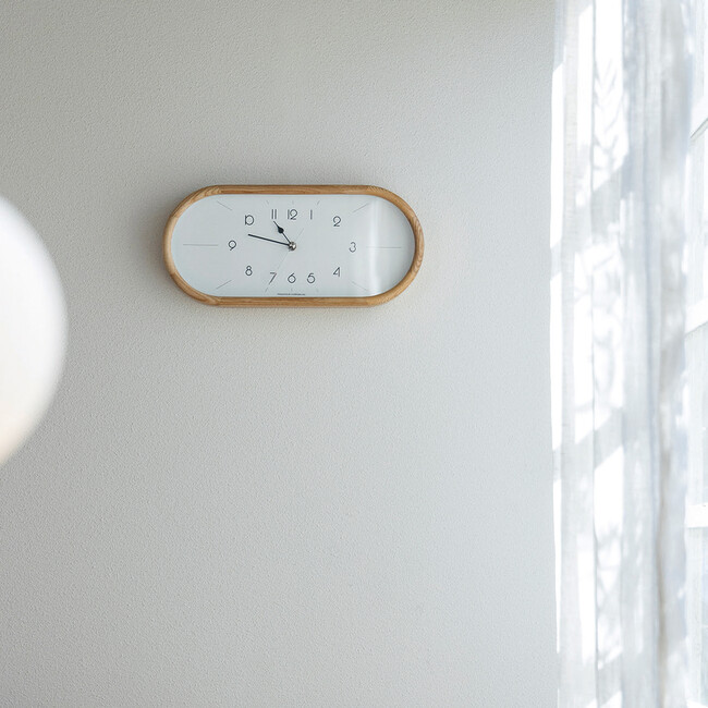 Curva（クルヴァ）ウォールクロック（ナチュラル） ナチュラル