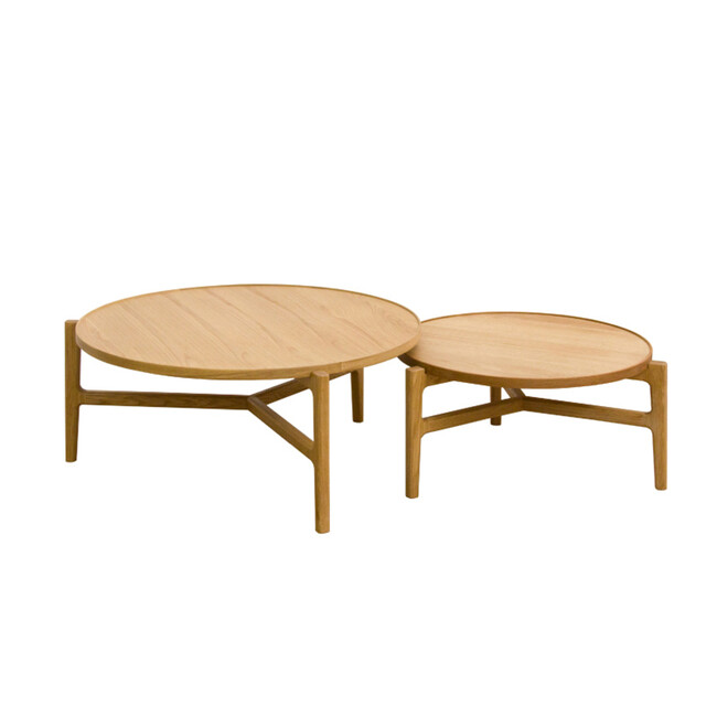 モーネ センターテーブル 90（Brown） Natural  90 + 70