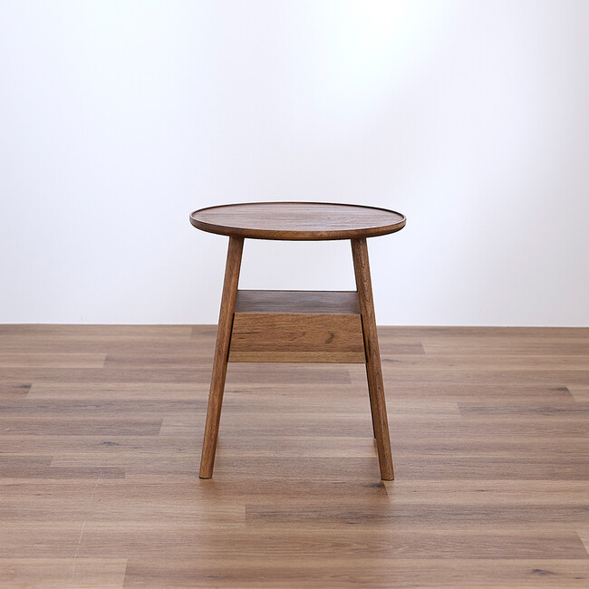 ロンド サイドテーブル（Natural） Brown