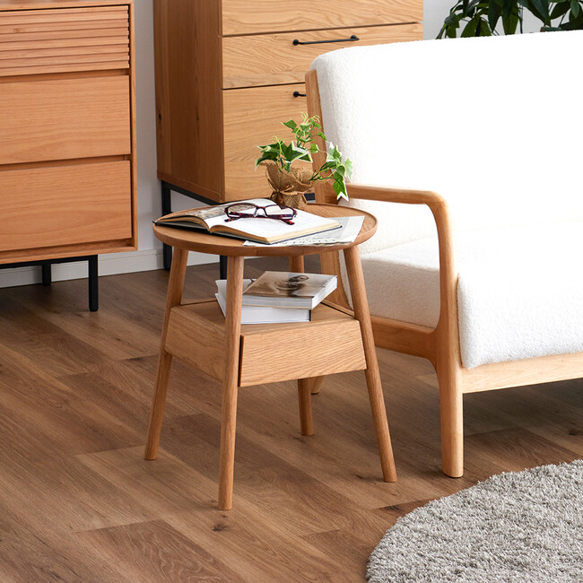 ロンド サイドテーブル（Natural） Natural