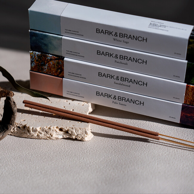 BARK&BRANCH バンブーインセンス  (ホワイトセージ) 20本入り お香 