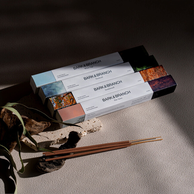 BARK&BRANCH バンブーインセンス  (ホワイトセージ) 20本入り お香 