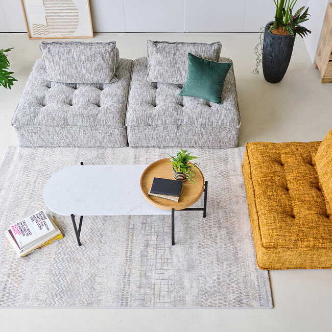 ブルジオ ラグ（アイボリー） アイボリー※画像のサイズは160X230 です。