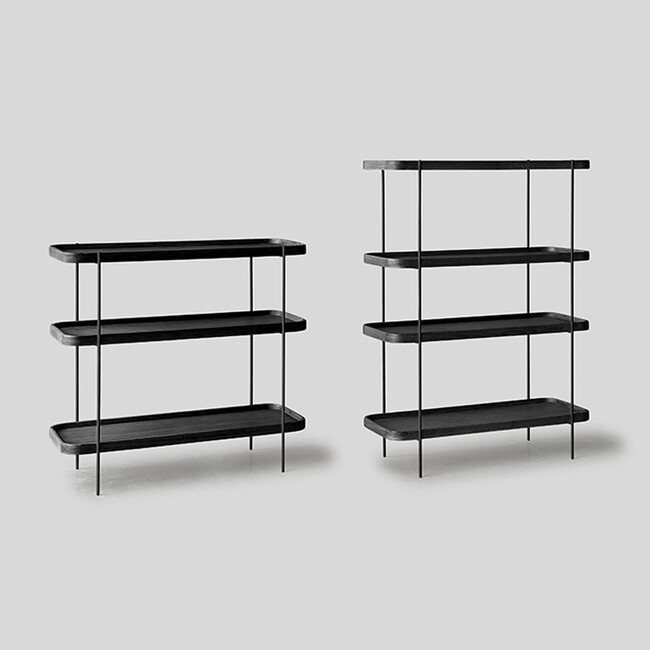 humla (フムラ) 100 shelf（Black） （左）100 LOW（右）100 TALL