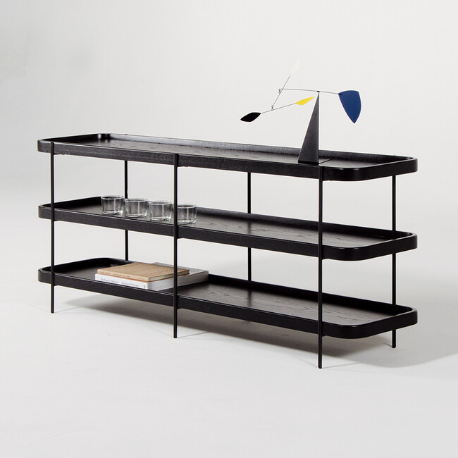 humla (フムラ) 152 shelf（Black ） 152 low black