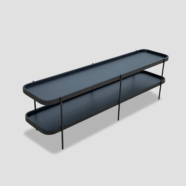 humla (フムラ) 152 TV shelf（Black） 152 TV shelf black