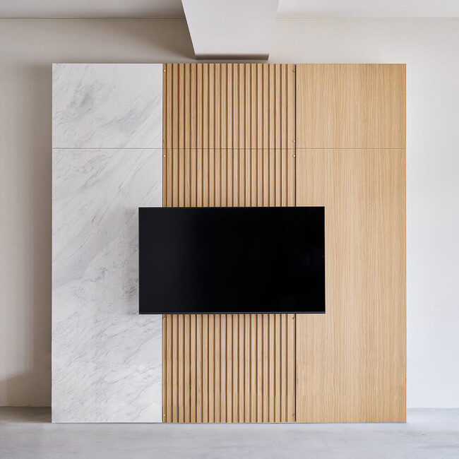 CEBU（セブ）テレビボード（Col-03） CEBU D30 210W-M(H216-239cm) /Col-03+壁掛け金具