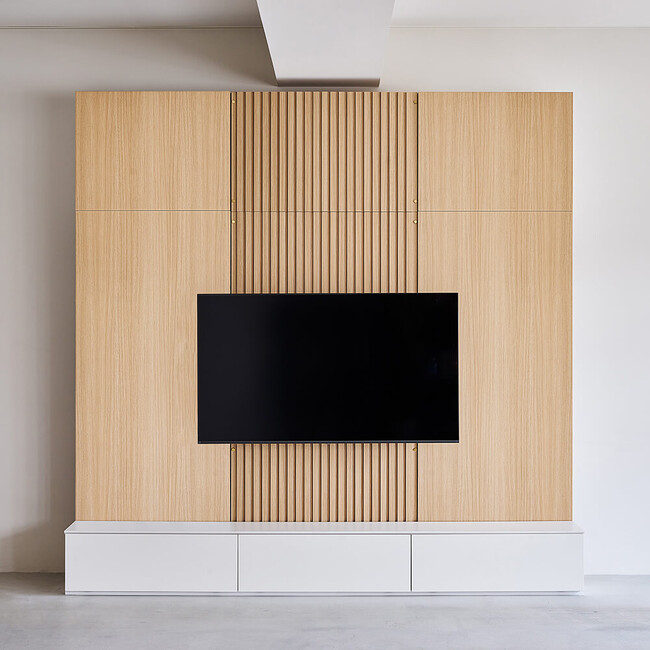 CEBU（セブ）テレビボード（Col-04） CEBU D25 210T-M(H216-239cm) /Col-04+壁掛け金具