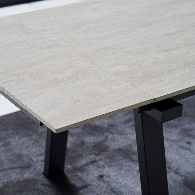 RECO plus（レコプラス）ダイニングテーブル セラミック（トラバーチン） トラバーチン