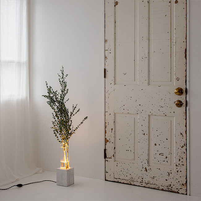 ルミナストーン フロアランプ （ホワイトブラス） 