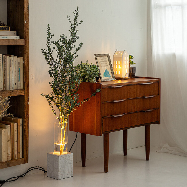 ルミナストーン フロアランプ （ホワイトブラス） 