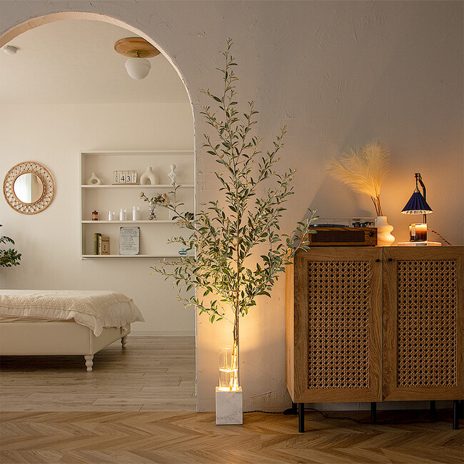 ルミナストーン フロアランプ （ホワイトブラス） 