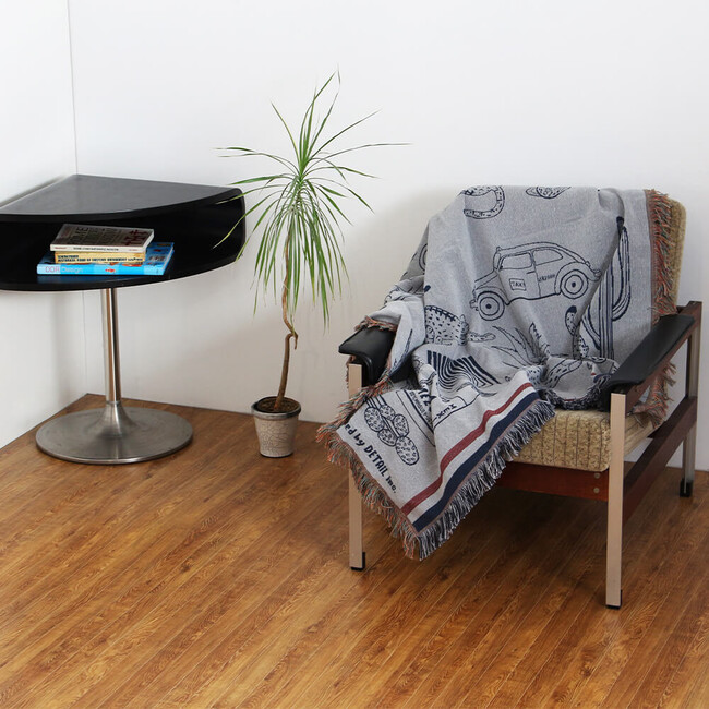 OAX THROWKET（オアハカ スローケット）Cat and more/Gray（キャットアンドモア/グレー） キャットアンドモア/グレー