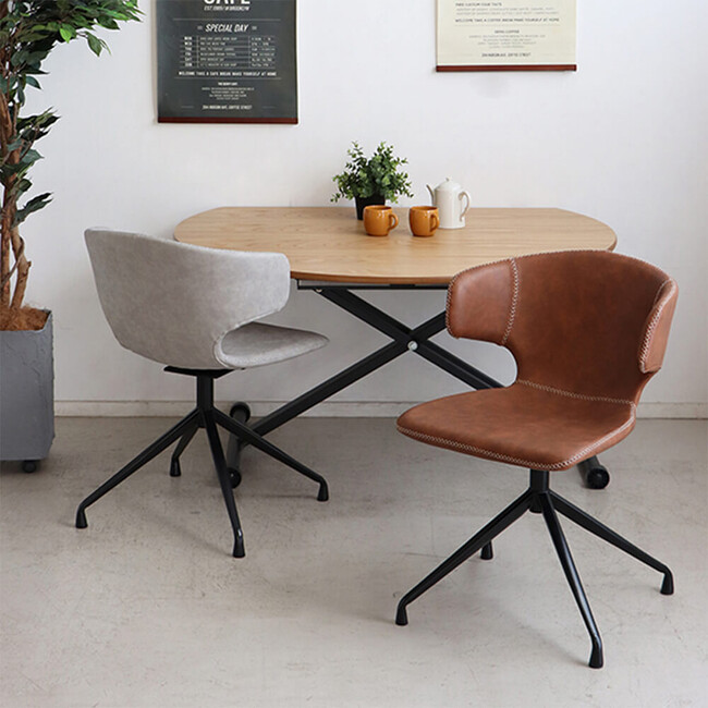 ARM（アーマー）ラウンド（回転）チェア（キャメル） 