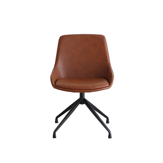 EDL（エデル）ラウンド（回転）チェア（キャメル） キャメル