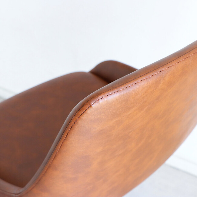 EDL（エデル）ラウンド（回転）チェア（キャメル） キャメル