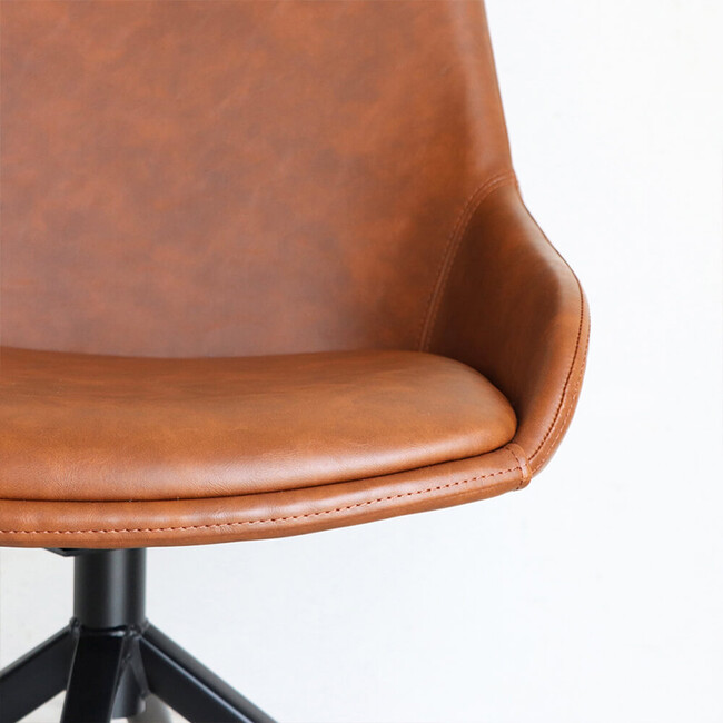 EDL（エデル）ラウンド（回転）チェア（キャメル） キャメル