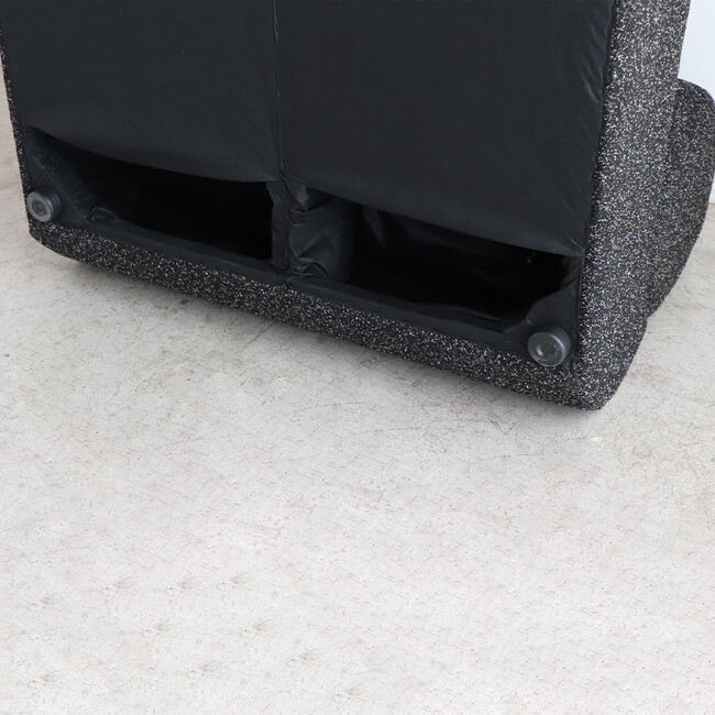 SLS（サルス）1.5P ソファ（ブラック） 