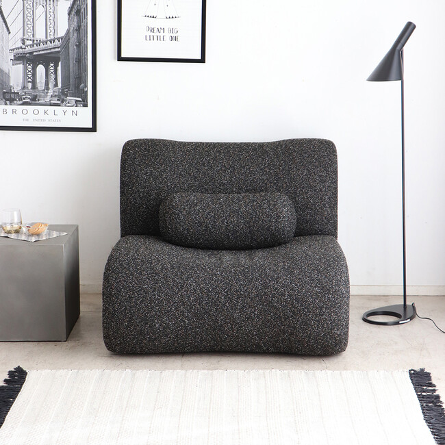 SLS（サルス）1.5P ソファ（ブラック） ブラック