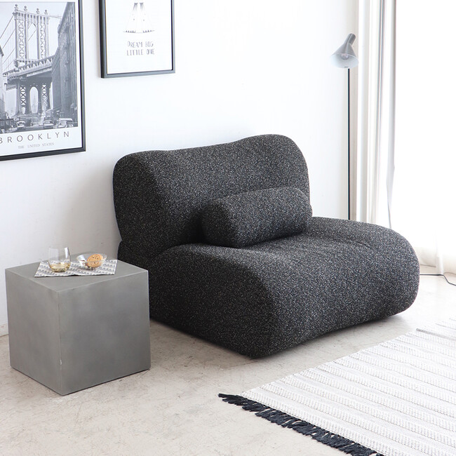 SLS（サルス）1.5P ソファ（ブラック） ブラック