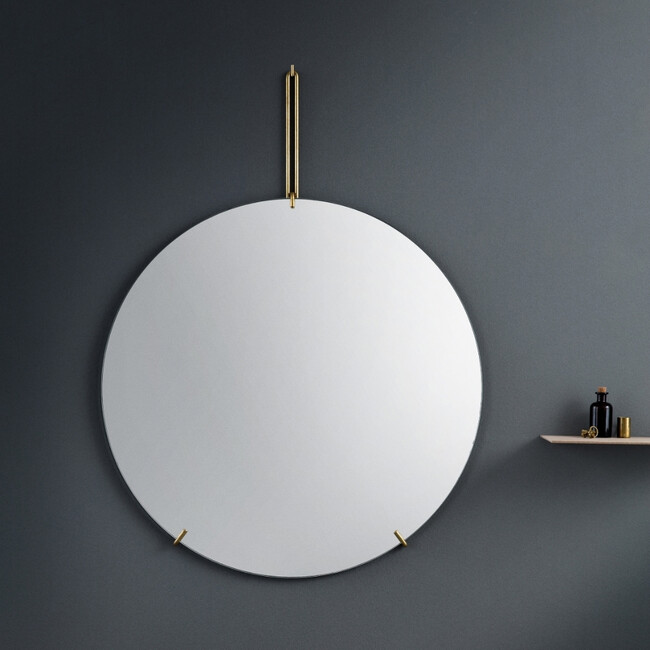 WMBR50 ウォールミラー Φ50cm (ブラス) 