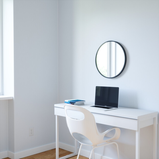 ハブ ミラー 46x46cm ブラック 